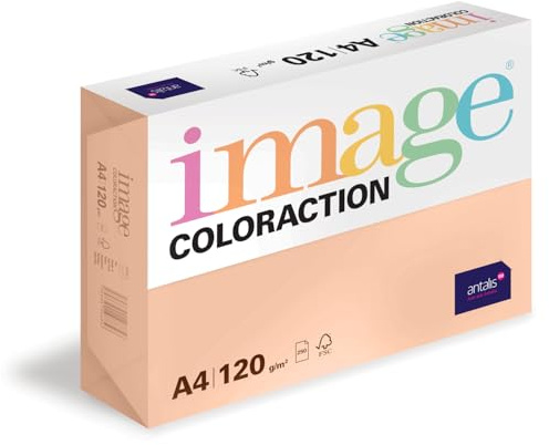 Image Coloraction Savana - farbiges Kopierpapier - DIN A4, 210 x 297 mm, 120 g/m² - buntes, holzfreies Druckerpapier für Kopierer - 250 Blatt - Salm