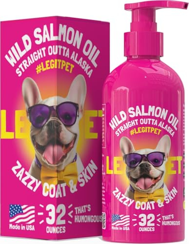 ld Alaskan Salmon Oil for Dogs & Cats - Pure Fish Omega 3 6 9 Liquid EPA DHA Fatty Acids - Skin & Coat Supplement - Supports Joint Function, Brain, Eye, Immune & Heart Health - Made in USA 32 oz