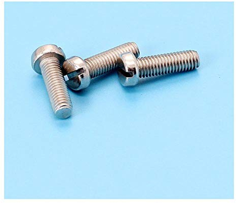 Edelstahlschraube M8 M10 Schraube Rundkopfnagel Schlitzschraube Schlitz GB65-M8 * 25 [2 Stück]