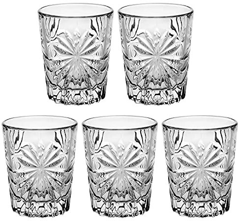 URBN-CHEF Set of 6 12 60ml Queensway Bar Quality Vodka Liquor Decoration Shot Glasses Cups (5)