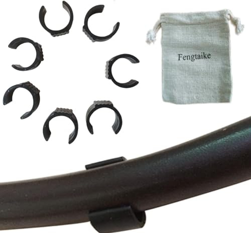 Fengtaike 7-teiliges Set Hängesesselständer, runde Basis, Anti-Reibungs-Clip, Hängemattenstuhl-Ständer, rutschfeste Clip zum Aufhängen von Eierstuhl-Ständer, Hängematten-Ständer, Hängemattenständer