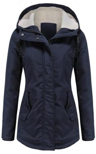 YYNUDA Womens Winter Coats Waterproof Fleece Lined Parka Coat Winter Outdoor Hooded Jacket