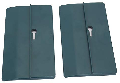 Yuecoom Herramienta de montaje de paneles de yeso de 2 piezas, tablero de montaje de techo ABS de 15x8 mm, herramienta de elevación de yeso para la instalación de techos, trabajos de decoración del