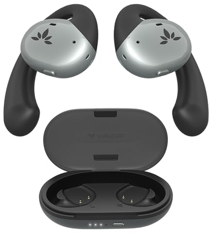 Avantree Pebble - Écouteurs Bluetooth 5.2 avec Crochets d’Oreille, Design Ouvert pour Conscience de l’Environnement et sans Pression, Voix Claire, compatibles avec téléviseurs intelligents Bluetooth