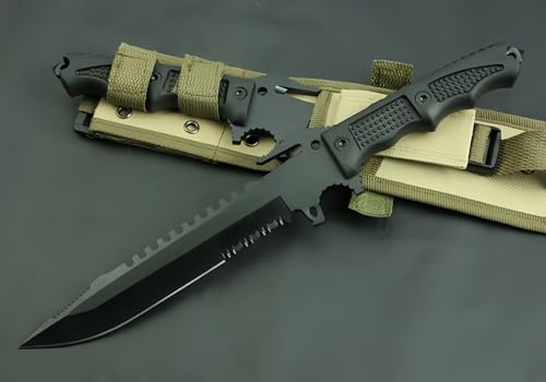 FARDEER Knife GJ29 Couteau à Outils, Tranchant avec étui Full Tang Couteau de Survie