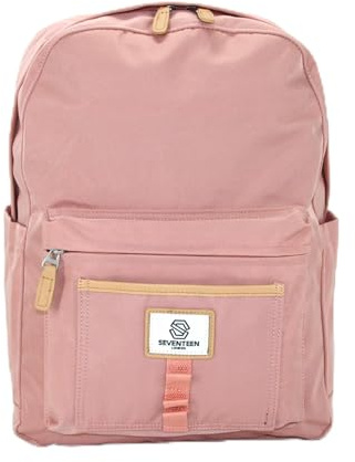 SEVENTEEN LONDON – 'Knightsbridge' Classic Style Backpack in a School Bag Design – Fits Laptops up to 15.6