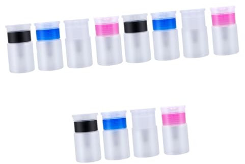 DOITOOL 12 STK Pumpflasche drücken Handseifenflaschen Nagelgellack klarer Nagellack kosmetische Spender Reisespenderflasche Füllung Seifenspender Nagellackentferner