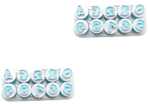 TOPBATHY 20 Pz stampo numerico in silicone per candele da 10 pezzi strumento per decorare torte stantuffo tagliabiscotti stampo da torta stampo per biscotti numero muffa molla