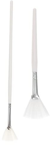 SKISUNO Gesichtsmaskenpinsel 2 Stück Verschiedene Größen Nylonborsten Holzgriff Beauty Gesichtsbürste Applikator Für Peelings Seren Und Hautpflege