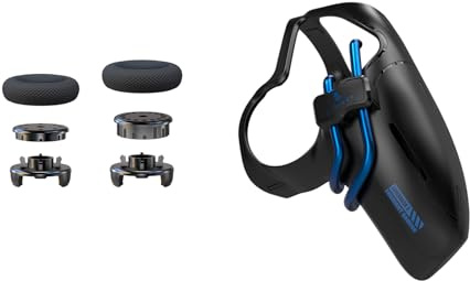 EXknight FPS Paquete para Mando PS5, PS5 Botones Traseros y la Altura Ajustable Control Freaks(Mid Rise: 7-8MM, High Rise: 9-10-11-12MM)