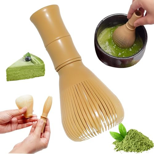 Frusta Matcha di Frusta Matcha Whisk Bambù Frustino Matcha Materiale PP Chasen per Matcha Riutilizzabile Adatta per mescolare matcha e latte