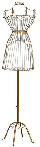 Manichino Sartoriale Manichino Manichino Oro Manichino Donna Manichino Abito Manichino - Supporto Decorativo Regolabile in Altezza per Espositori | Costruzione in Filo Metallico con Splendid