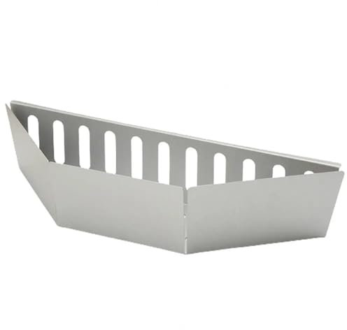 QAZWZG Cesta De Carbón Soporte de briquetas de carbón de leña de Aluminio for Barbacoa, Soporte Resistente al Calor for briquetas de carbón for Exteriores para Barbacoa