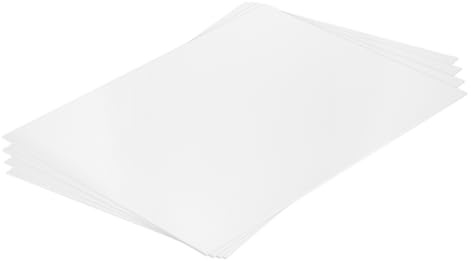QUARKZMAN Plaque en Plastique ABS, 4 Pièces 0.5mm Épaisseur 40x30cm Feuilles de plastique Panneau pour Construction de Modèle, Bricolage Modèles, Artisanat, Présentation de Projet, Blanc