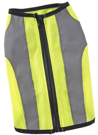 Hundejagdweste, reflektierende Hundeweste,Jagdweste für Hunde - Fluorescent Training Puppy Jacke mit Reißverschluss Hochvissive Sicherheit Haustierzubehör für Nacht und Wandern