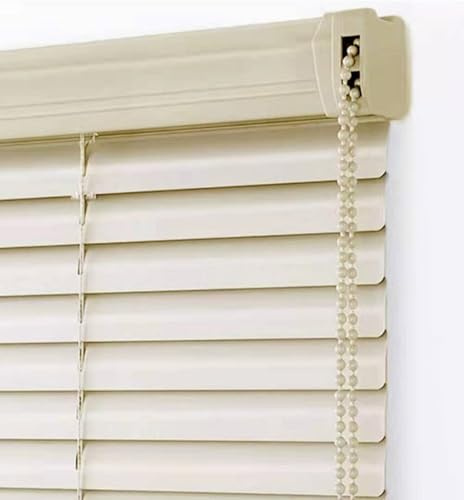 Persiana Veneciana para Ventanas,Láminas de Aluminio de 25mm Beige,Estores Venecianas Horizontales,Cortinas Opacas Privacidad para Casa Oficina,Color Personalizado,Ancho x Alto (150cm x 110cm)