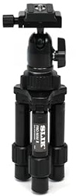 SLIK Mini-Pro BHAC, Compact Table Tripod with Ball Joint SBH-100AC Arca-Swiss 405g, Extendable