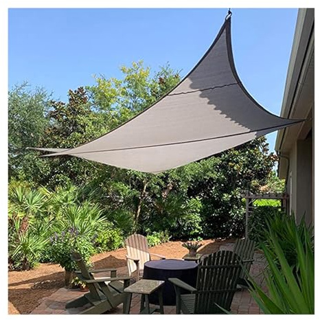 Toldo triangular resistente a desgarros, protección UV para jardín, patio, patio, cochera, toldo transpirable para protección solar