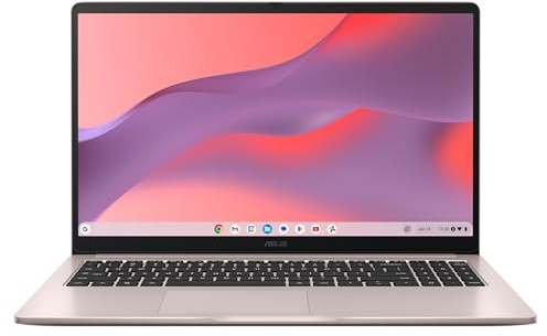 ASUS Chromebook CX15 CX1505CTA Laptop | 15,3 FHD 16:9 IPS Display | Intel N50 | 8GB RAM | 128GB eMMc | Intel UHD | ChromeOS | QWERTZ | Cream Pink