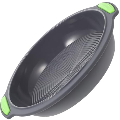 TOYANDONA Moule à Pâtisserie Rond Lavable en Silicone 9,5 Pouces sans Cadre pour Cuisson Professionnelle et Domestique