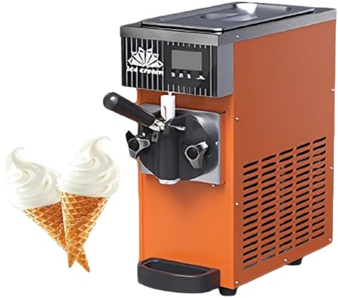 Gelatiera monogusto Gelatiera professionale da banco con display LCD per pasticcerie(Orange)