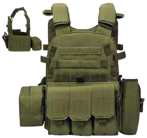 Airsoft bröstrigg | Justerbar skyddande flera fickor bröstrigg, airsoftutrustning och utrustning – för paintball verkställande träning utomhus cosplay kostym rollspel stridsvakt