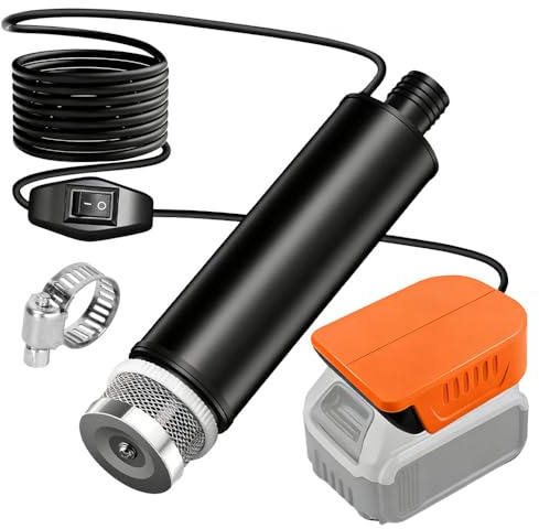 Submersible Water Pump for Dewalt 18V/20V Battery, 635GPH 100W Cordless Sump Pump, 30L/min Portable Water Transfer Pump for Pool, Garden Irrigation, Car Wash, Camping(No Battery)