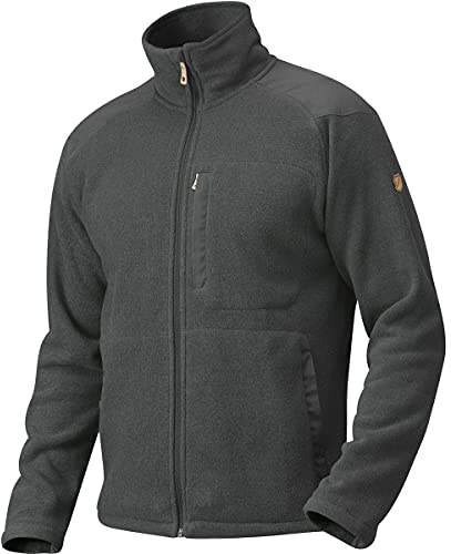 Fjällräven Herren Buck Fleece Fleecejacke, Graphite, XXL