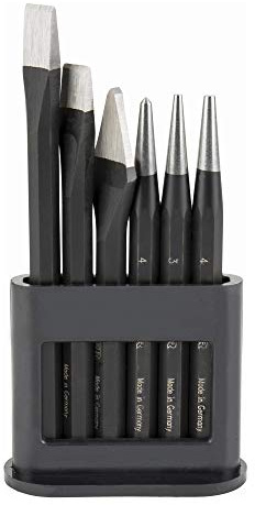 Jeu d'outils STIER Robust+ 6 pièces (burins/pointeaux/chasse-pointes)