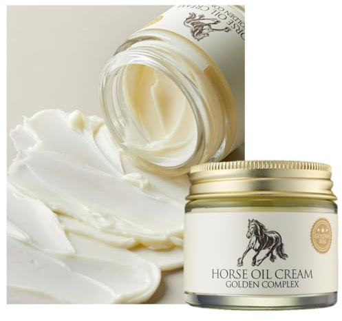 CHARMZONE Mayu Horse Oil & Gold Facial Cream – Korean Skincare with Horse Oil Extract & Golden Seal for Intense Moisturizing, Nourishing & Skin Vitality – All Skin Types (2.37 fl. Oz / 70 ml)