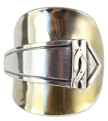 Silber 800er Besteckschmuck Ring, ca. 57 (18,1) Ring aus Besteck