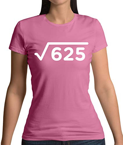 Dressdown Square Root - 25th Birthday - Womens Crewneck T-Shirt - Azalea - XXL