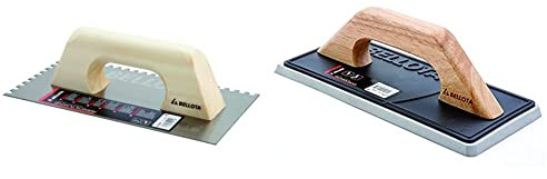 Bellota 5873-12 - PEINE + 5898 A - Llana de albañil para alicatado de goma blanda