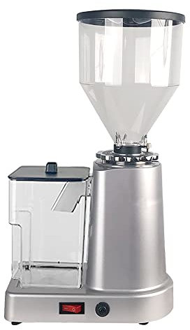 Macinacaffè elettrico, macinacaffè automatico da 200 W, macinacaffè da 1 litro, macinacaffè elettrico professionale, con 19 impostazioni di macinatura precise, spessore regolabile (argento)