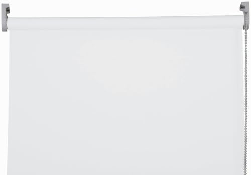 Apex Furnishings White Blackout roller blinds for windows, Thermal Insulated UV Protection Child Safety Trimmable Easy Fit Home office Window Blinds W 90cm x L 165cm
