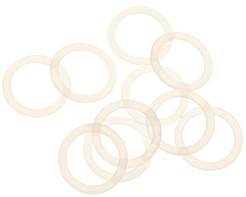 harayaa 10er Packung Transparente Silikonringe für Schnullerhalter - Praktisches Zubehör für Schnullerketten