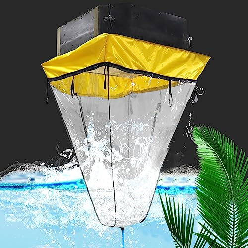 Zankie Housse de Nettoyage pour climatiseur | Housse de Lavage pour climatiseur de Plafond | Sac de Service de climatisation Fendu étanche, Housse de Nettoyage complète pour climatisation Murale