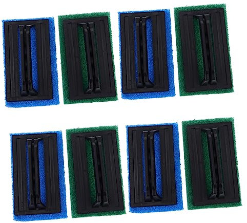 DOITOOL 8st Schwammbürste Fliesenreinigungsbürste Sauberer Schrubber Wc- Geschirr Reinigungsmittel Aquariumreiniger Aquariumwäscher Zubehör Für Fischaquarien Multifunktion Glas Pp