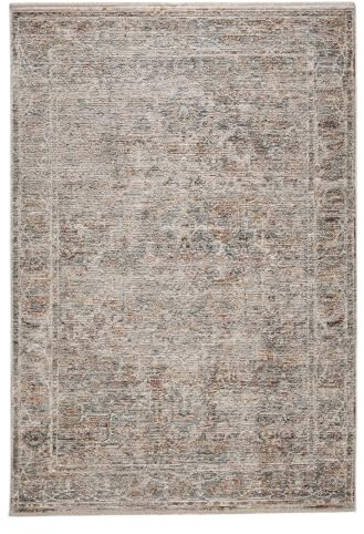 benuta Nest Teppich Anwar - Grau/Beige 160x230 cm - Kunstfaser - Rechteckig & im Style: Traditionell, Orient Style - Pflegeleicht für Wohnzimmer Schlafzimmer