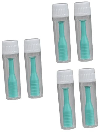 NIYANGLE Hard Contact Lens Inserter Remover Tool Set 6pcs with Suction Holder and Tweezers, Green Case Included for Safe Lens Handling and Travel Use