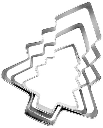 Stampo per dolci a forma di di pan di, antiaderente, a forma di albero di Natale