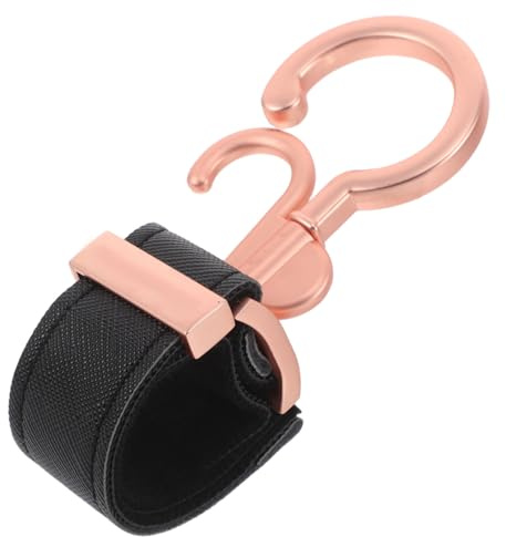 Hemobllo Ganchos para Cochecito de Ñiño Giratorios 360°, Organizador de Bolsas Plegables, Accesorio Portátil para Compras y Almacenamiento