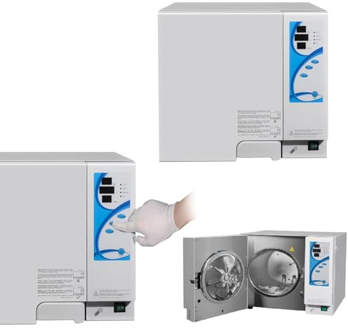 18L Dampf Autoklav Sterilisator mit Trocknungsfunktion, 1100W 304# Edelstahl automatische Laborausrüstung mit LCD-Anzeige
