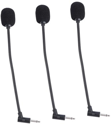 Abaodam 3 Piezas Micrófono Portátil Pequeño para Computadora y Teléfono Móvil con Sonido Mono y Estéreo Plug and Play Duradero y Compacto para Oficina y Hogar