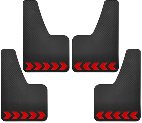 Paraspruzzi Auto Per Ford Per Fiesta 5 6 7 RS ST ST150 ST180 ST200 Per ST-LINE ST500 Per Zetec S Per Rally Con Adesivi Paraspruzzi Set Paraspruzzi Auto(4Pc With Stickers)
