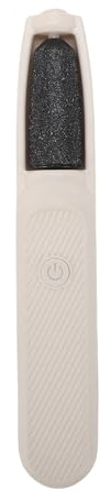 Dioche Kit per Pedicure Portatile Ricaricabile per Rimozione Calli Elettrico con 3 Testine Leviganti per Pelle Dura e Screpolata a Casa o in Viaggio ABS Bianco (Oro bianco)