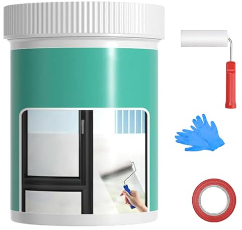 Vernice trasparente per vetri smerigliati a base d'acqua, vernice per vetri smerigliati per finestre, impermeabile e resistente ai raggi UV, per finestre, bagno, cucina, porte scorrevoli (300g)