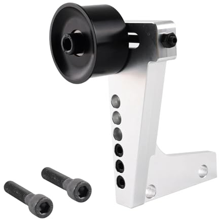 tensor correa Kit de tensor correa distribución manual ajustable, plateado, compatible con Honda Civic B16, B18, B20, serie B, DOHC Poleas tensoras(Silver)