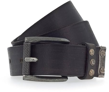 Vanzetti Kindergürtel Vintage, Breite: 3,5 cm, Schwarz, 65 cm