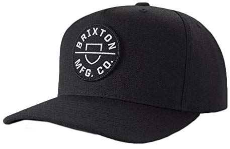 Brixton Herren Crest C Mp Snbk Baseballkappe, Schwarz, Einheitsgröße